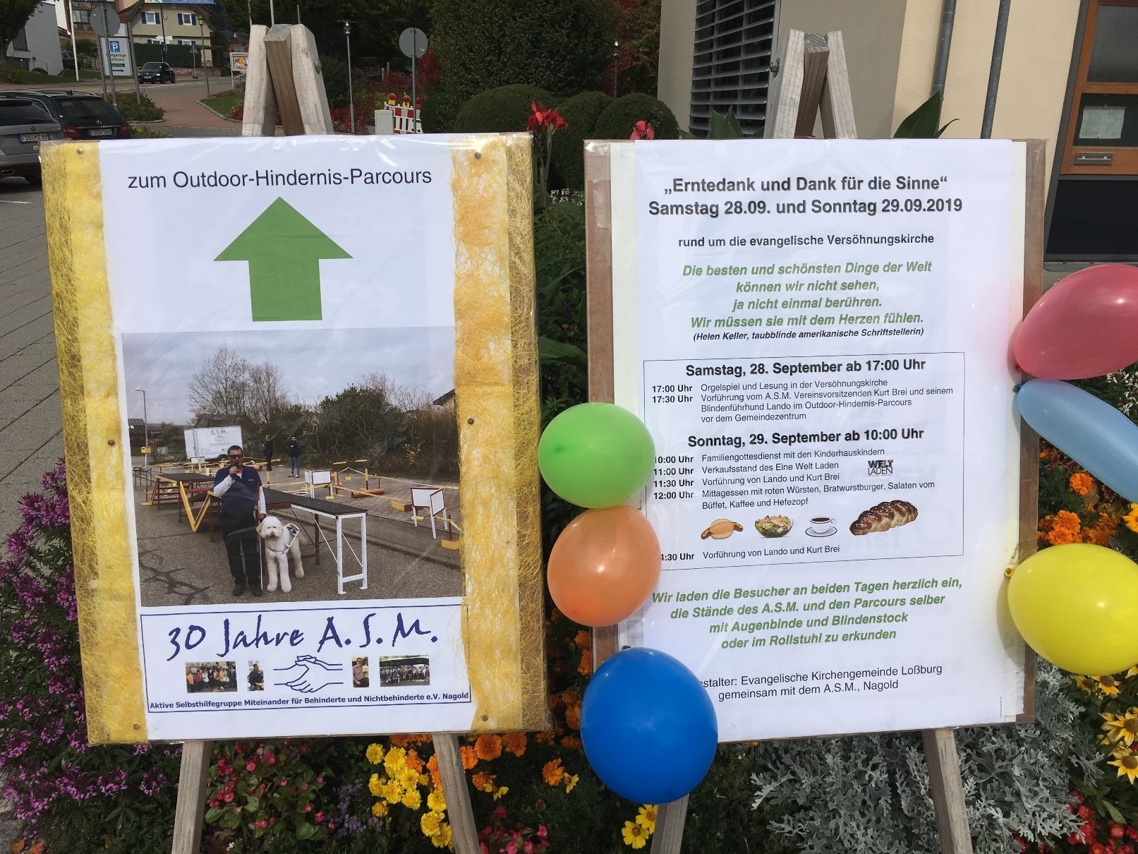 Erntedank und Dank f�r die Sinne - Aktion in Lo�burg