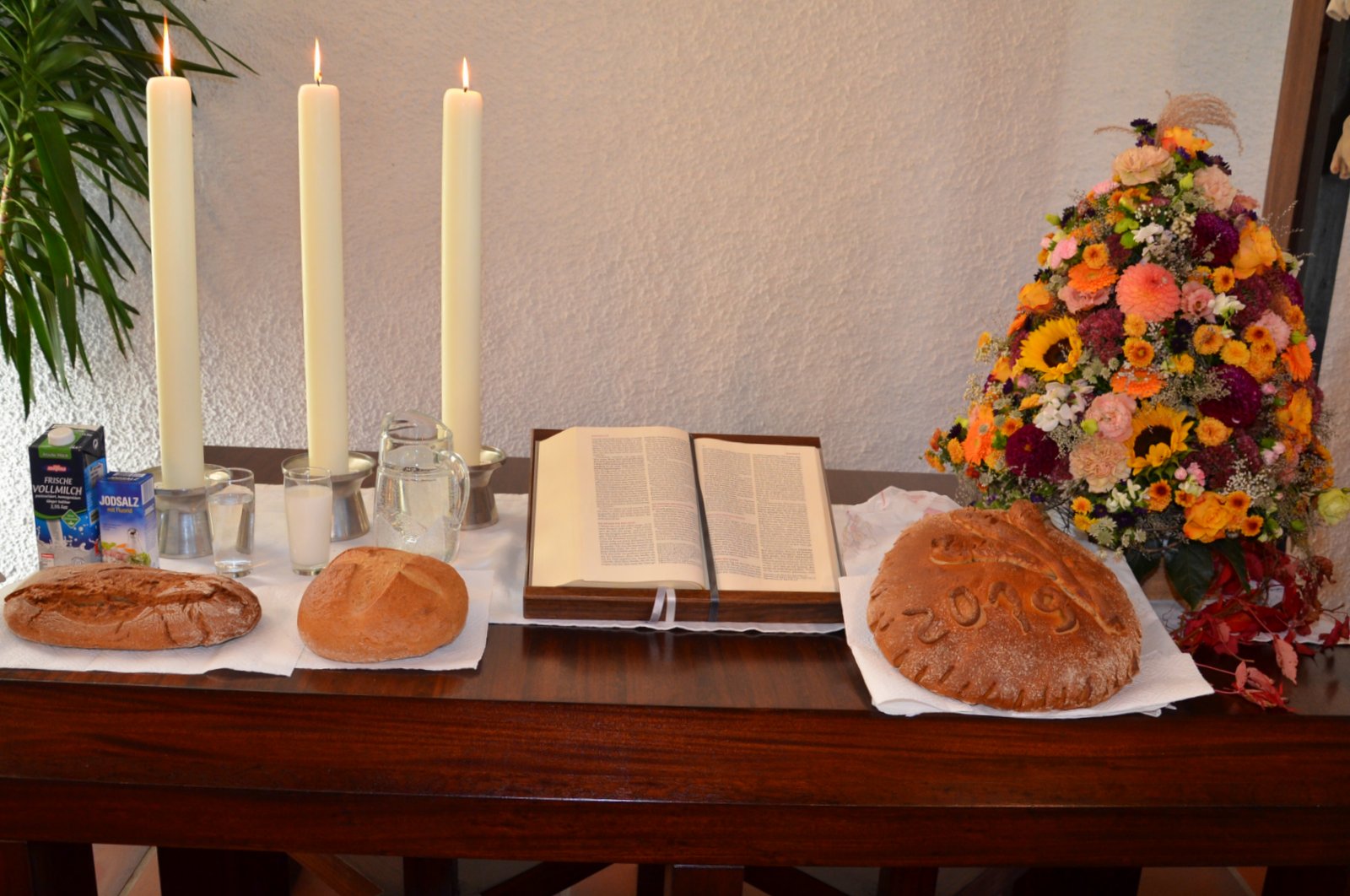 Erntedank und Dank f�r die Sinne - Aktion in Lo�burg