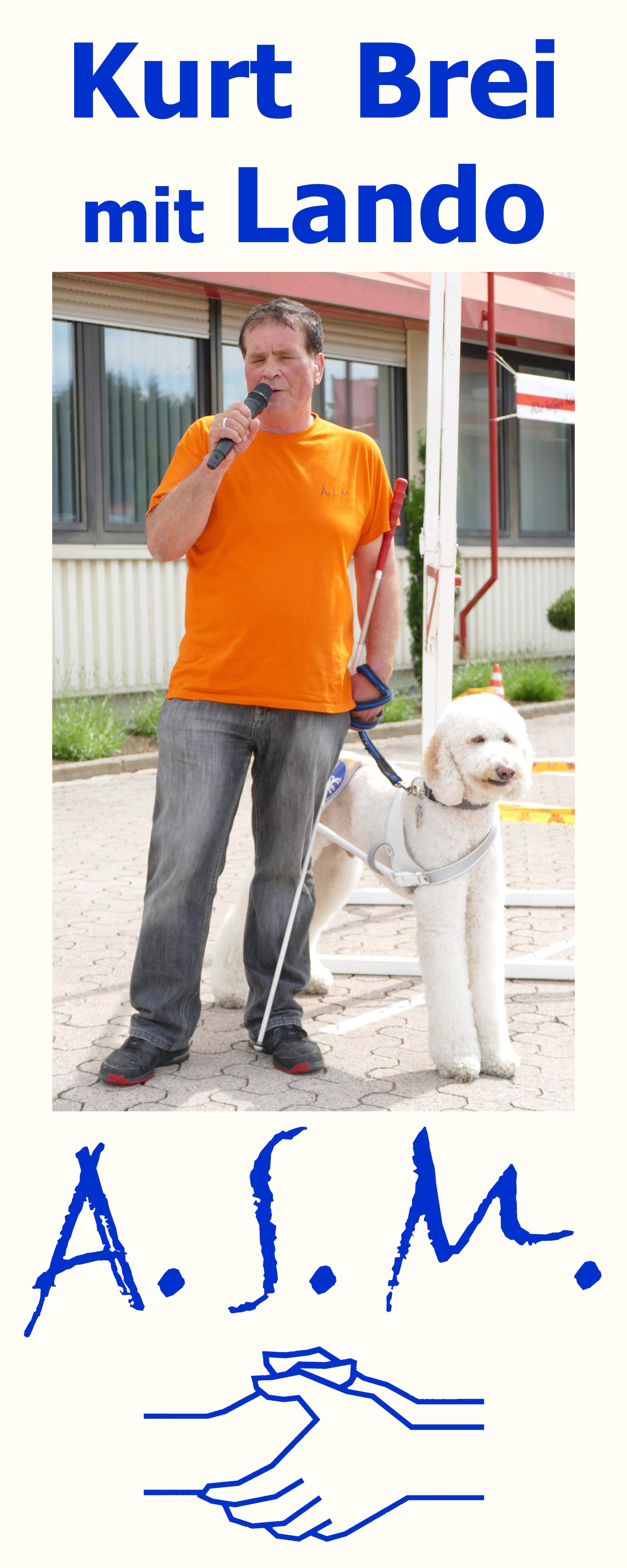 04. Kurt Brei mit Lando bei der 4. Leistungsschau der Firma MEVA