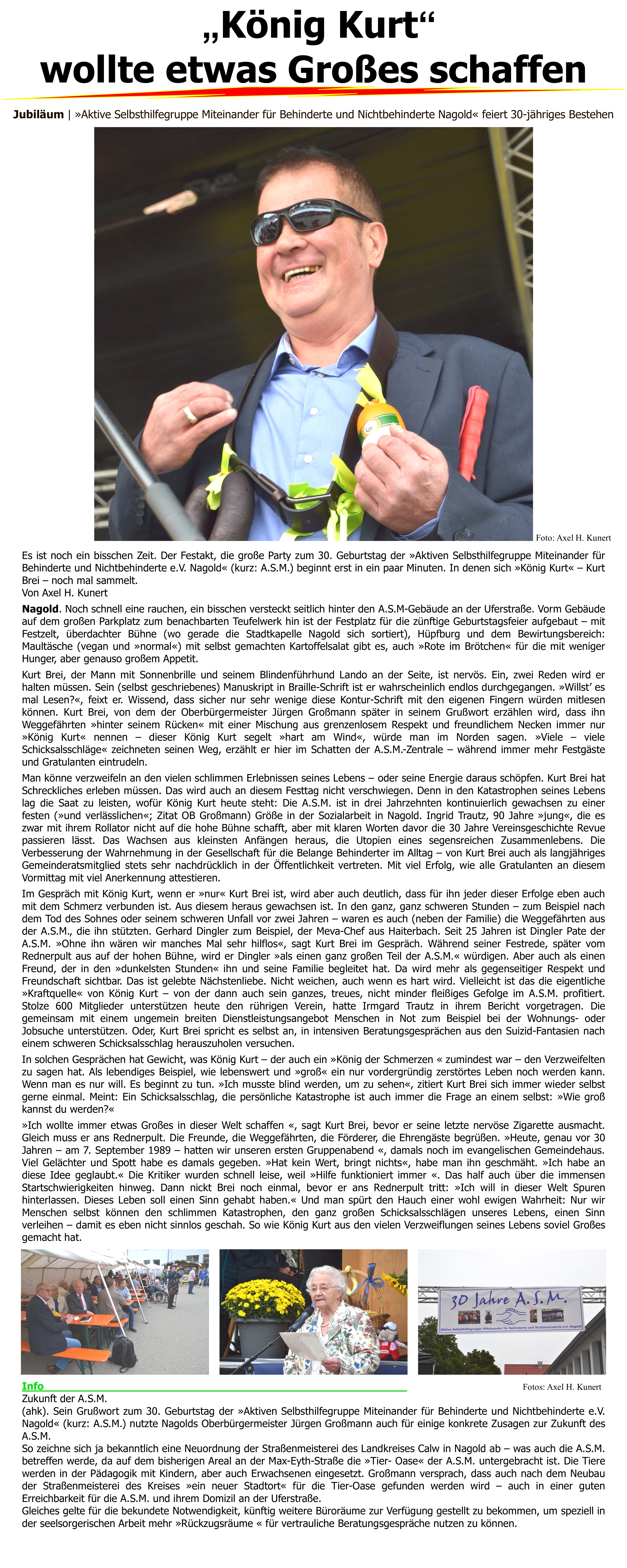 10. Zeitungsbericht: �K�nig Kurt